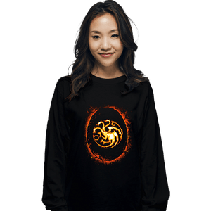 Daily_Deal_Shirts Long Sleeve Shirts, Unisex / Small / Black Egg Of The Dragon