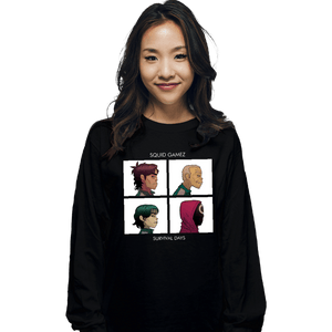 Daily_Deal_Shirts Long Sleeve Shirts, Unisex / Small / Black Squid Gamez