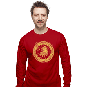 Shirts Long Sleeve Shirts, Unisex / Small / Red Seal Of Lions