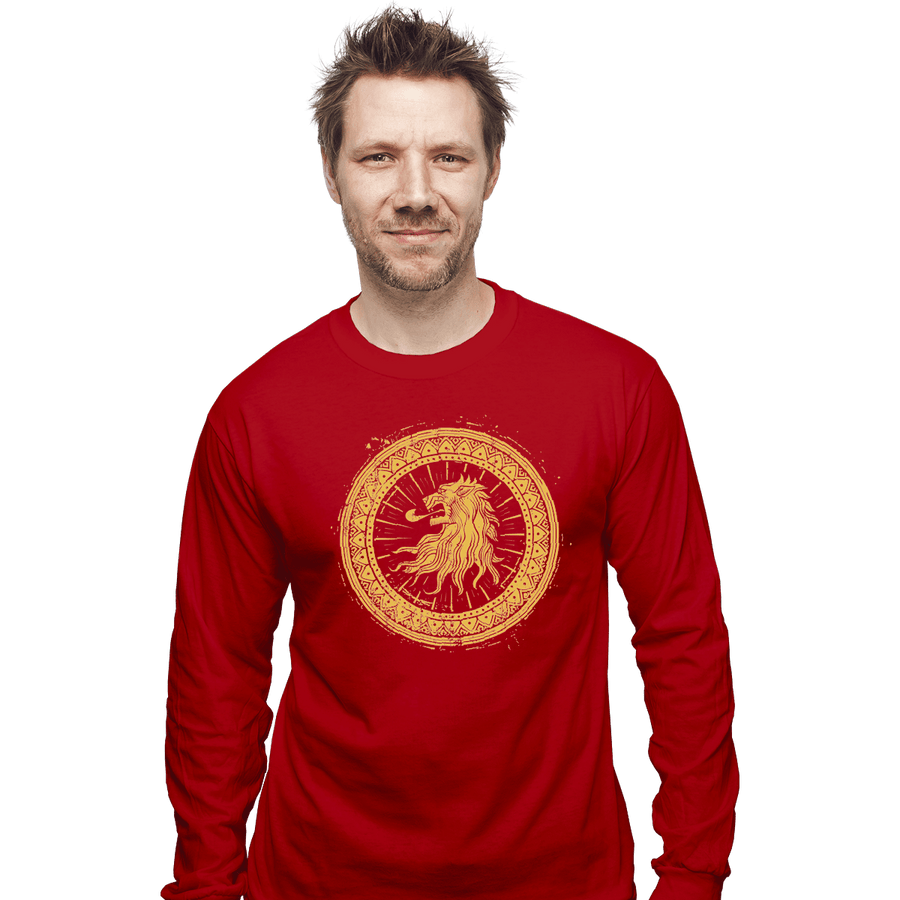 Shirts Long Sleeve Shirts, Unisex / Small / Red Seal Of Lions