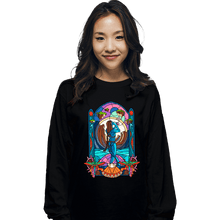 Load image into Gallery viewer, Daily_Deal_Shirts Long Sleeve Shirts, Unisex / Small / Black Stained Glass Paradise
