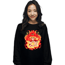 Load image into Gallery viewer, Daily_Deal_Shirts Long Sleeve Shirts, Unisex / Small / Black Peach Fire
