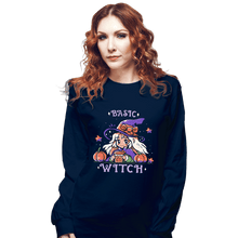 Load image into Gallery viewer, Daily_Deal_Shirts Long Sleeve Shirts, Unisex / Small / Navy Basic Witch Season
