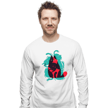 Load image into Gallery viewer, Shirts Long Sleeve Shirts, Unisex / Small / White Cat Shapes

