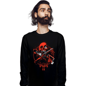 Daily_Deal_Shirts Long Sleeve Shirts, Unisex / Small / Black EDII Crossbone