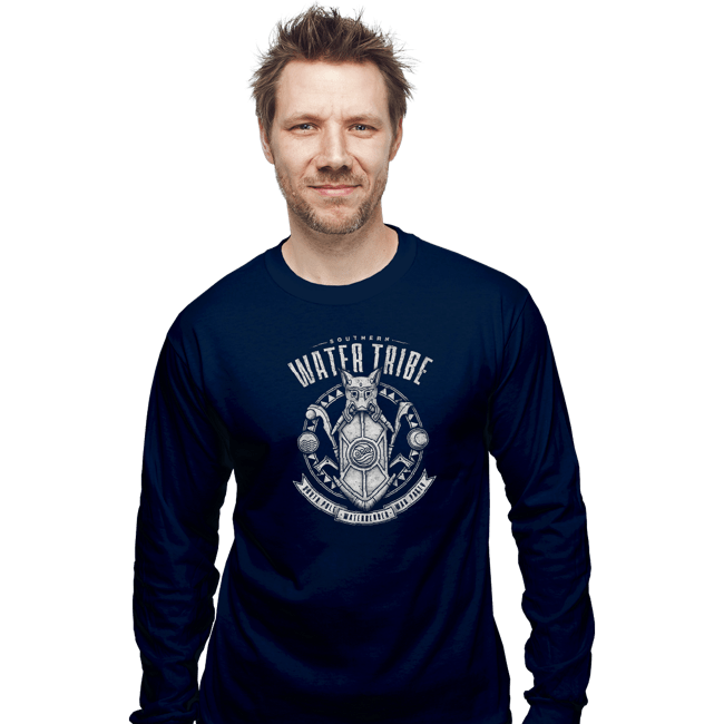 Shirts Long Sleeve Shirts, Unisex / Small / Navy Water Is Benevolent