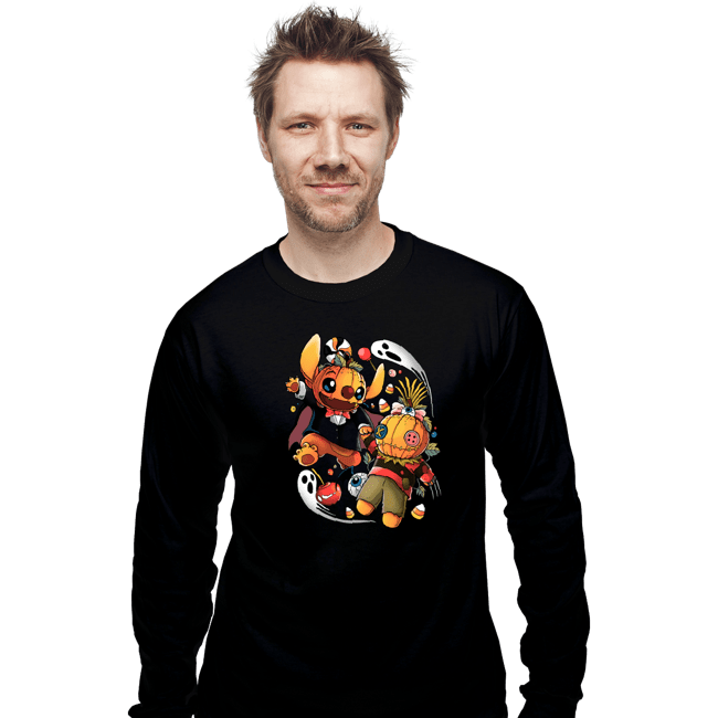 Daily_Deal_Shirts Long Sleeve Shirts, Unisex / Small / Black Experiment Halloween