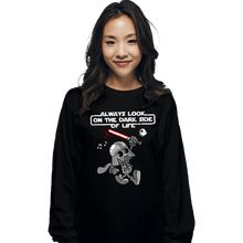 Load image into Gallery viewer, Daily_Deal_Shirts Long Sleeve Shirts, Unisex / Small / Black The Dark Side Of Life
