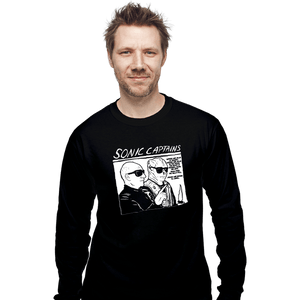 Daily_Deal_Shirts Long Sleeve Shirts, Unisex / Small / Black Sonic Captains