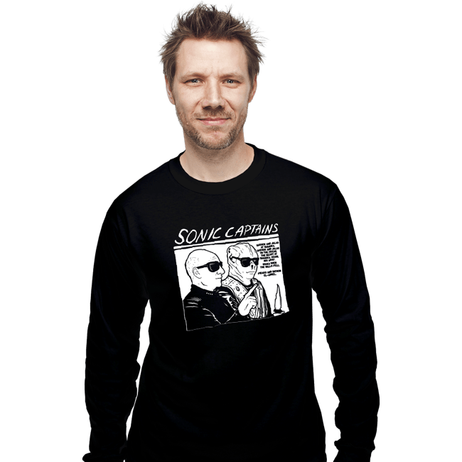 Daily_Deal_Shirts Long Sleeve Shirts, Unisex / Small / Black Sonic Captains