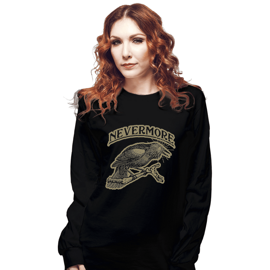 Shirts Long Sleeve Shirts, Unisex / Small / Black Nevermore