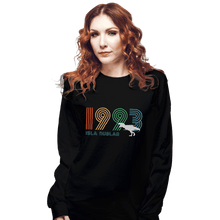 Load image into Gallery viewer, Secret_Shirts Long Sleeve Shirts, Unisex / Small / Black Isla Nublar 1993
