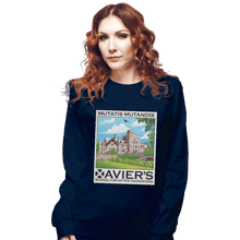 Load image into Gallery viewer, Shirts Long Sleeve Shirts, Unisex / Small / Navy Xavier&#39;s School For Gifted Youngsters

