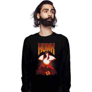 Shirts Long Sleeve Shirts, Unisex / Small / Black Honk