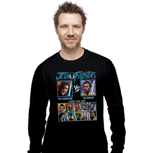 Daily_Deal_Shirts Long Sleeve Shirts, Unisex / Small / Black Jedi Fighters