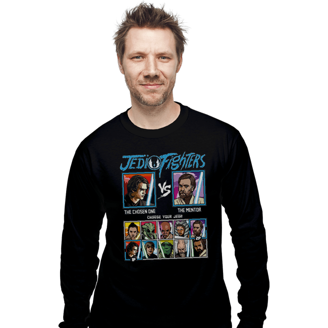 Daily_Deal_Shirts Long Sleeve Shirts, Unisex / Small / Black Jedi Fighters