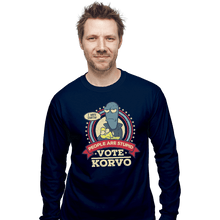 Load image into Gallery viewer, Shirts Long Sleeve Shirts, Unisex / Small / Navy Vote Korvo
