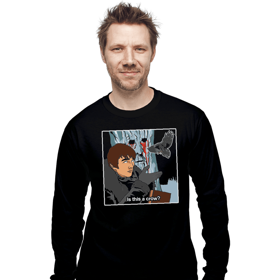 Shirts Long Sleeve Shirts, Unisex / Small / Black Is This A Crow