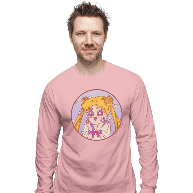 Secret_Shirts Long Sleeve Shirts, Unisex / Small / Pink Pastel Moon