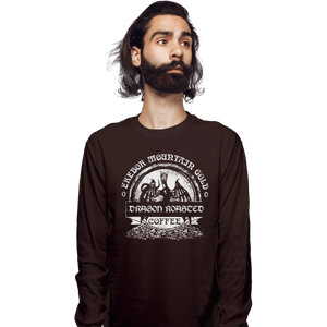 Shirts Long Sleeve Shirts, Unisex / Small / Dark Chocolate Erebor Coffee