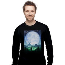 Load image into Gallery viewer, Shirts Long Sleeve Shirts, Unisex / Small / Black Death Mountain Landscape
