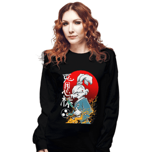 Shirts Long Sleeve Shirts, Unisex / Small / Black Fighter Rabbit