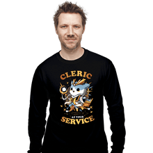 Load image into Gallery viewer, Daily_Deal_Shirts Long Sleeve Shirts, Unisex / Small / Black Cleric At Your Service
