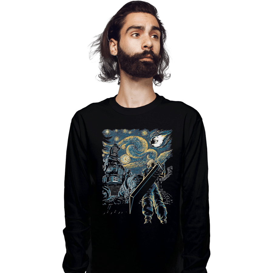 Shirts Long Sleeve Shirts, Unisex / Small / Black Starry Remake