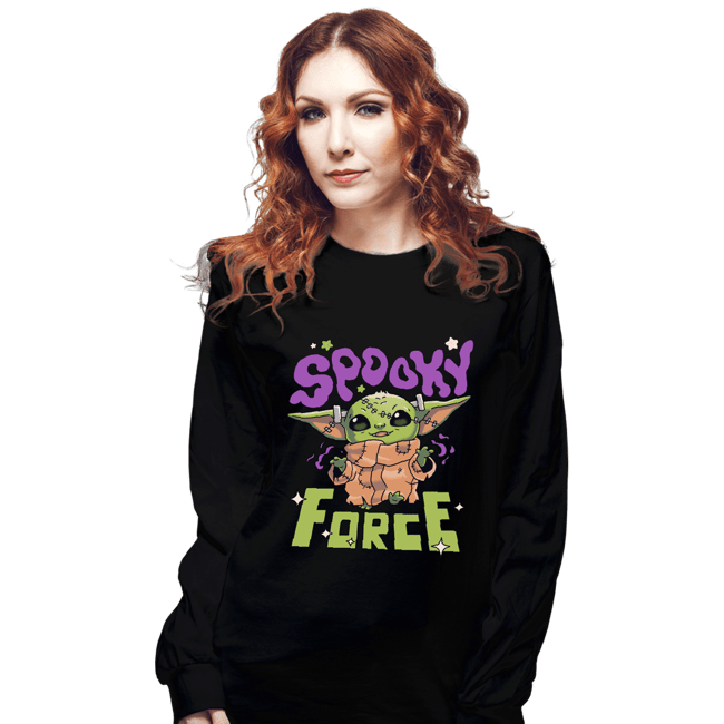 Shirts Long Sleeve Shirts, Unisex / Small / Black Spooky Force