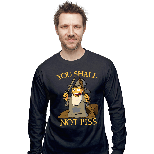 Shirts Long Sleeve Shirts, Unisex / Small / Dark Heather You Shall Not Piss