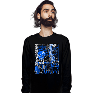 Daily_Deal_Shirts Long Sleeve Shirts, Unisex / Small / Black Demon Manga