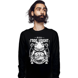 Shirts Long Sleeve Shirts, Unisex / Small / Black Frog