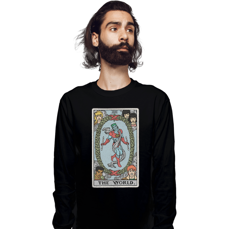 Shirts Long Sleeve Shirts, Unisex / Small / Black The World