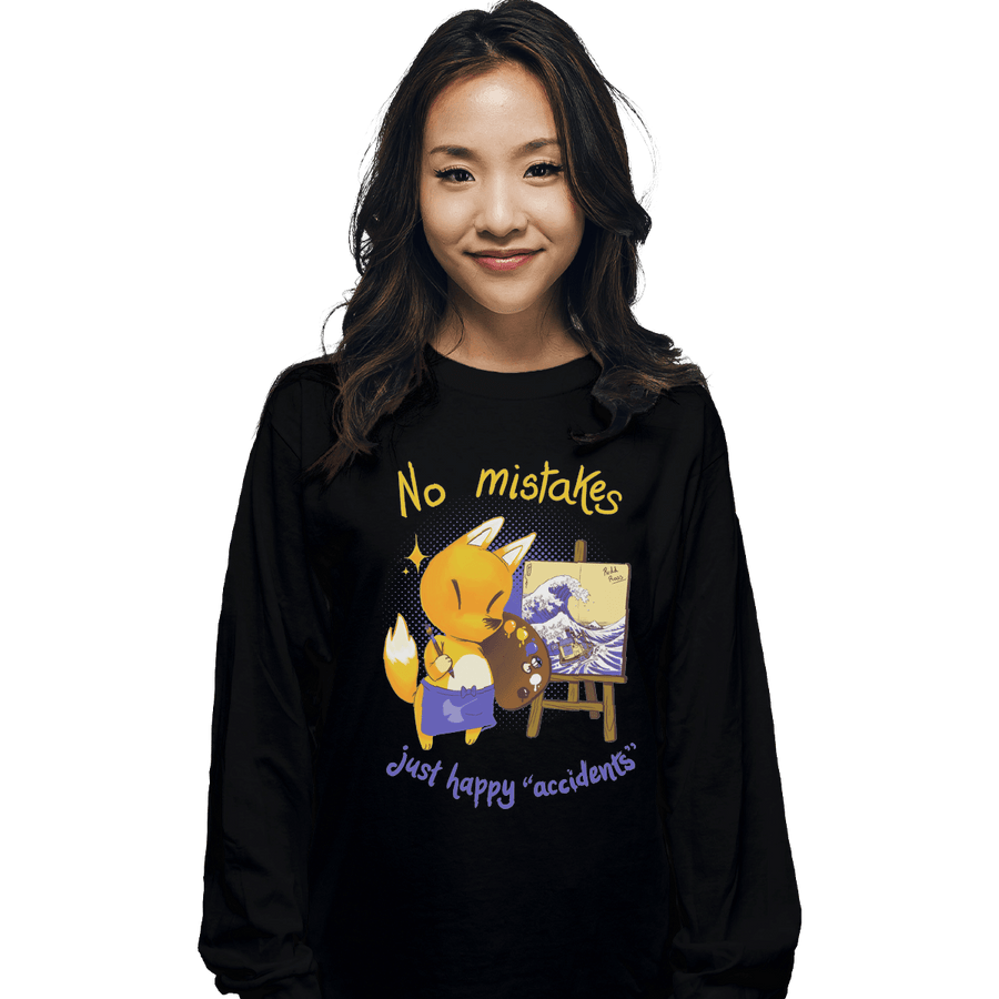 Shirts Long Sleeve Shirts, Unisex / Small / Black Happy Accidents