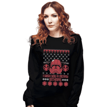 Load image into Gallery viewer, Shirts Long Sleeve Shirts, Unisex / Small / Black Sith Christmas
