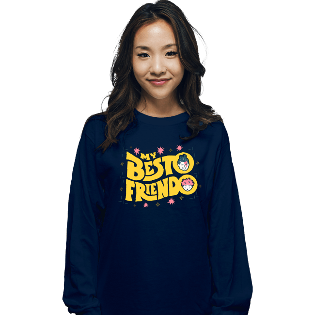 Secret_Shirts Long Sleeve Shirts, Unisex / Small / Navy Besto Friendo