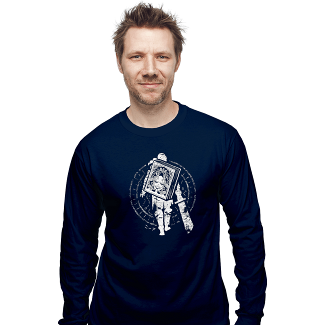 Shirts Long Sleeve Shirts, Unisex / Small / Navy Grimoire