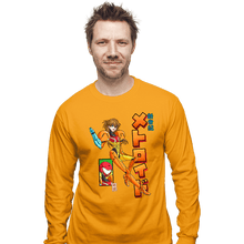 Load image into Gallery viewer, Daily_Deal_Shirts Long Sleeve Shirts, Unisex / Small / Gold Neon Genesis Metroid

