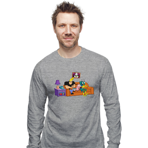 Secret_Shirts Long Sleeve Shirts, Unisex / Small / Sports Grey 90's Network