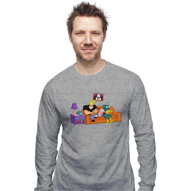 Secret_Shirts Long Sleeve Shirts, Unisex / Small / Sports Grey 90's Network