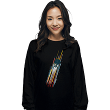 Load image into Gallery viewer, Daily_Deal_Shirts Long Sleeve Shirts, Unisex / Small / Black At Warp Speed
