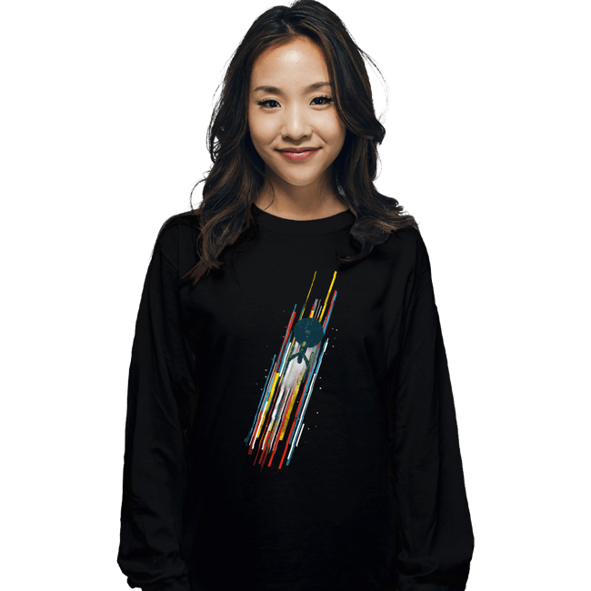 Daily_Deal_Shirts Long Sleeve Shirts, Unisex / Small / Black At Warp Speed