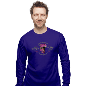 Shirts Long Sleeve Shirts, Unisex / Small / Violet Barney In Concert