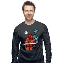 Load image into Gallery viewer, Secret_Shirts Long Sleeve Shirts, Unisex / Small / Charcoal Robot Exam
