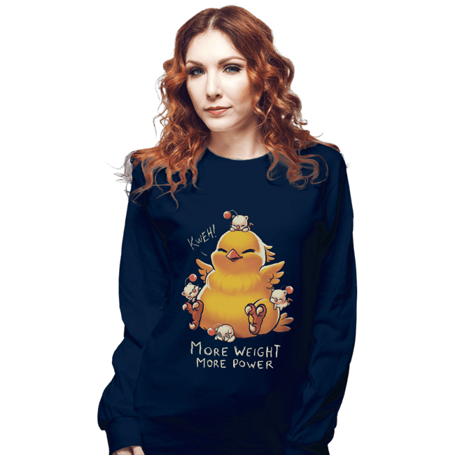 Shirts Long Sleeve Shirts, Unisex / Small / Navy More Big More Power