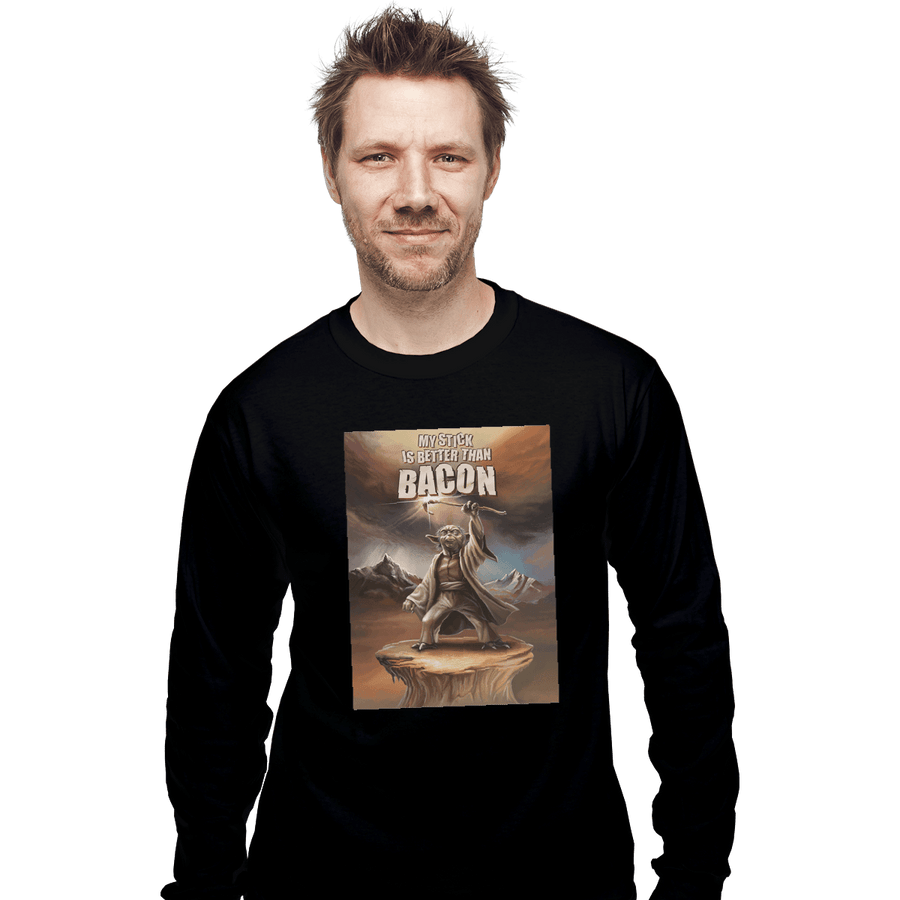 Shirts Long Sleeve Shirts, Unisex / Small / Black My Stick