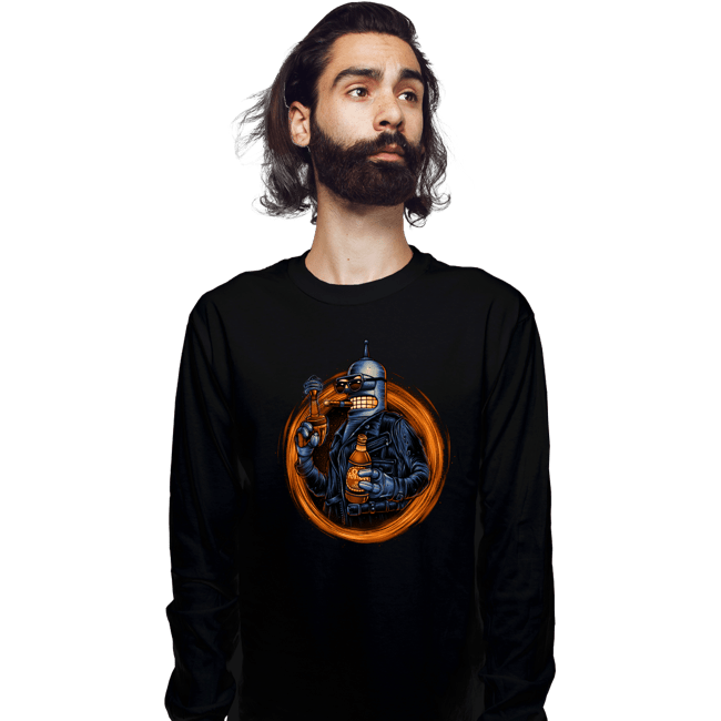 Daily_Deal_Shirts Long Sleeve Shirts, Unisex / Small / Black Benderminator