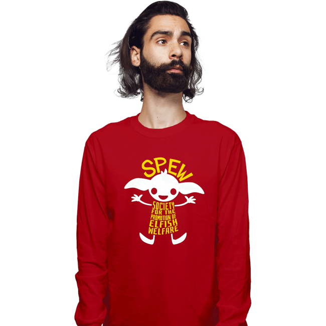 Daily_Deal_Shirts Long Sleeve Shirts, Unisex / Small / Red SPEW