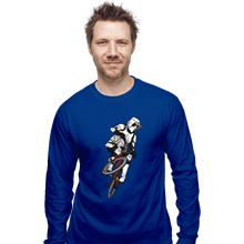 Load image into Gallery viewer, Daily_Deal_Shirts Long Sleeve Shirts, Unisex / Small / Royal Blue BMX Biker Scout
