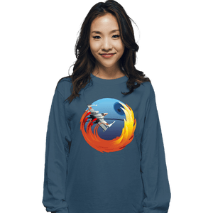 Shirts Long Sleeve Shirts, Unisex / Small / Indigo Blue Browsing No Moon